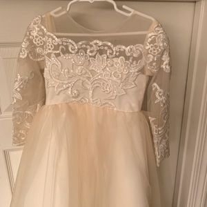 Little girls size 4T gown - flower girl formal gown
